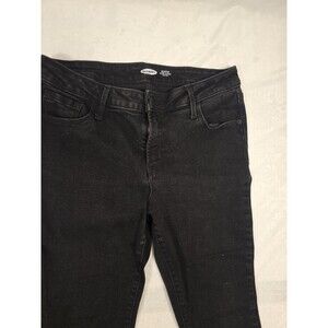 Old Navy Super Skinny Mid-Rise Black Stretch Denim Women's Jeans